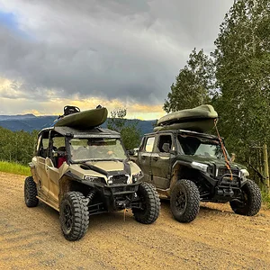 Kayak fishing in the Flat tops of Colorado